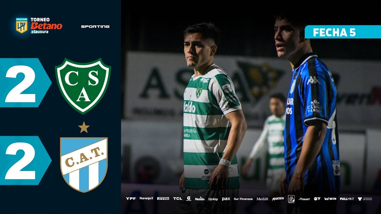 #ไฮไลท์ฟุตบอล [ ซาร์เมียนโต้ 2 - 2 แอตเลติโก ทูคูแมน ] อาร์เจนติน่า พรีเมียร์ ดิวิชั่น 2025/19.8.68